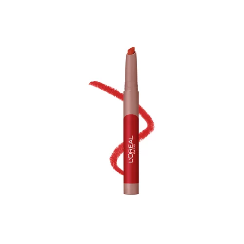 L´Oréal Paris Infallible Matte Lip Crayon dolgoobstojna mat šminka v obliki svinčnika 1,3 g odtenek 110 Caramel Rebel za ženske