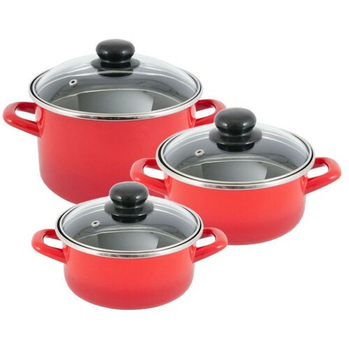 Metalac set posuđa standard (20dub+20plit+16pli) 3/1 crvena sjena- OUTLET Cijene