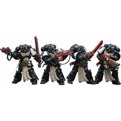 JOY TOY warhammer 40k action figure 1/18 black templars primaris crusader squad (4 figures set) Slike