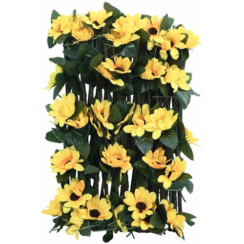  Pro&amp;scaron;iriva re&amp;scaron;etka od umjetnog br&amp;scaron;ljana žuta 180 x 20 cm Slike