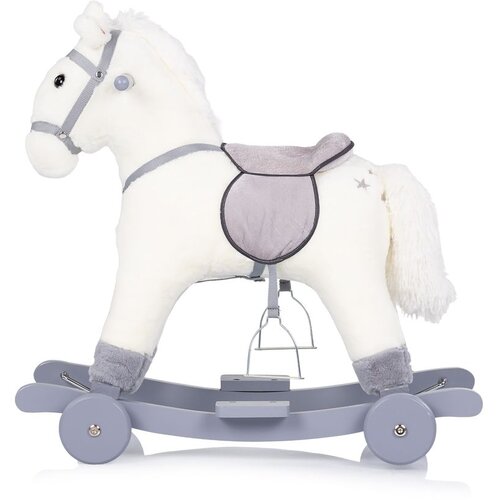 Chipolino igračka na ljuljanje sa kotačima Horse - white Slike