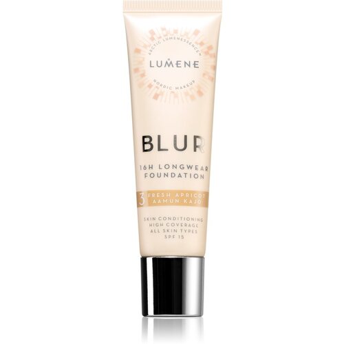 Lumene Blur 16h Longwear dugotrajni puder SPF 15 nijansa 3 Fresh Apricot 30 ml Cijene