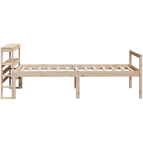 Krevet za starije s uzglavljem 90x190 cm od borovine Slike