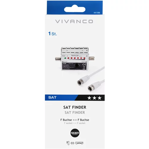Vivanco SAT-Finder LED Anzeige und Ton
