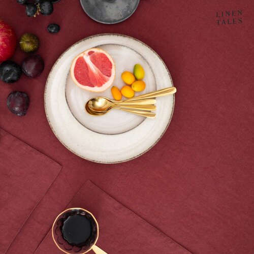 Linen Tales Laneni ubrusi u setu 2 kom 40x40 cm Marsala &amp;ndash; Slike