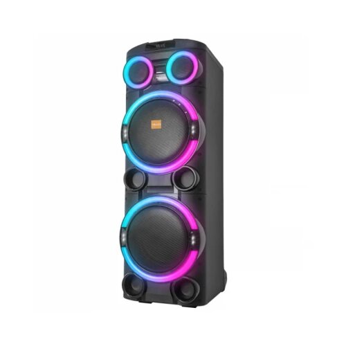 Mikado zvučnik MD-104KP 200W, 12V 14000mAh usb, bluetooth, micro sd crni Slike