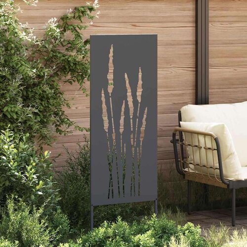VidaXL Dekorativna ploča za vrt Antracit 50 x 140 cm Slike