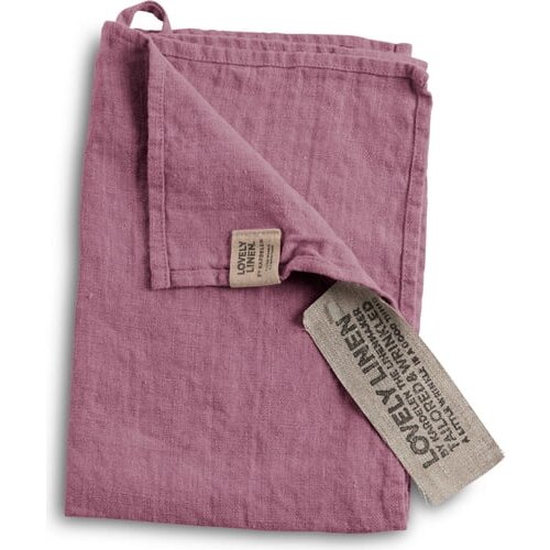 Lovely Linen Brisača za goste / Set podstavkov - Old Rose Cene