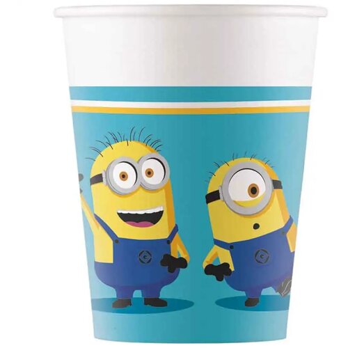 Procos Set papirnatih ča&amp;scaron;a s Minionima, 8 komada, 200 ml Slike