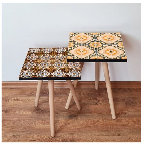 Hanah home sklapajući Stočić 2 Komada 2SHP467 - Narandžasto Slike