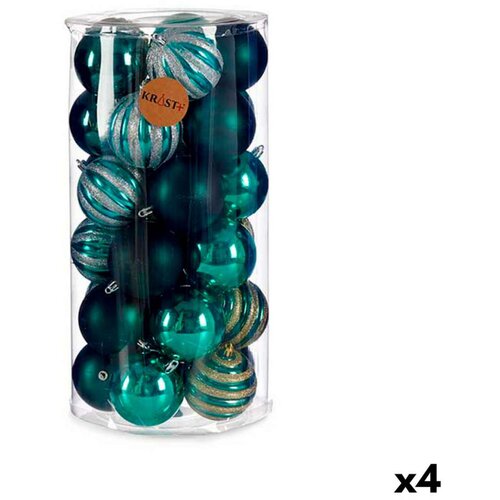  Set božićnih kuglica Plava PVC 8 x 9 x 8 cm (4 kom.) Cijene