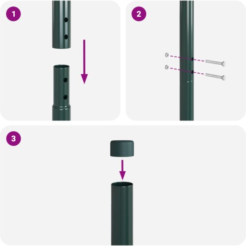 vidaXL Ograde 12 pcs Zelena 130 cm Čelik s praškastim premazom Cene