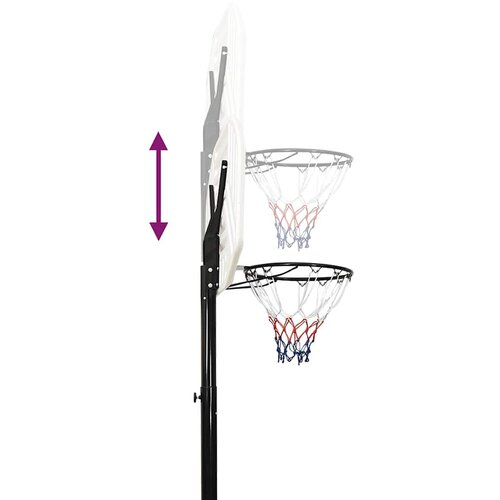 Ko&amp;scaron;arka&amp;scaron;ki stalak bijeli 258 - 363 cm od polietilena Slike