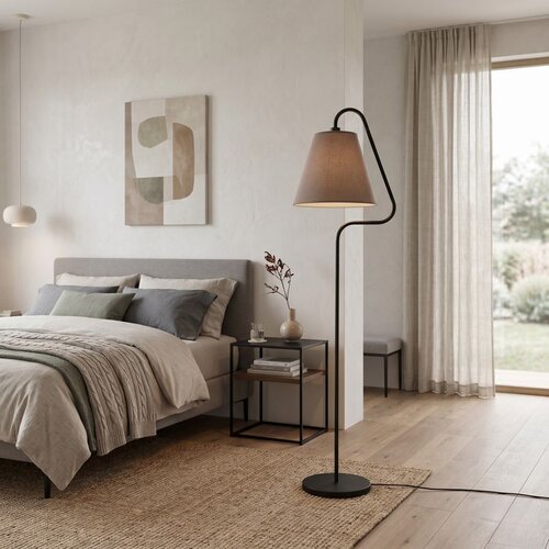 Opviq podna lampa Altur-18100, 1 &times; E27, crna Cene