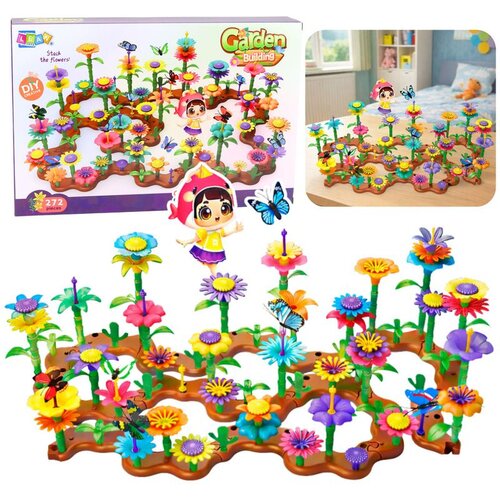  Set građevinskih blokova Kreativno vrtno cvijeće Biljke 3D 272 komada. Cijene
