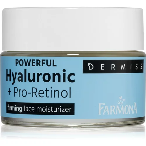Farmona Dermiss Powerful Hyaluronic + Pro-Retinol učvršćujuća krema za lice 50 ml