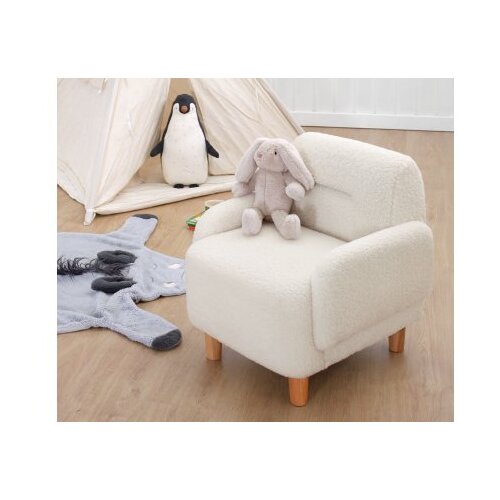 Atelier Del Sofa dečija krilna stolica cobie teddy white Slike