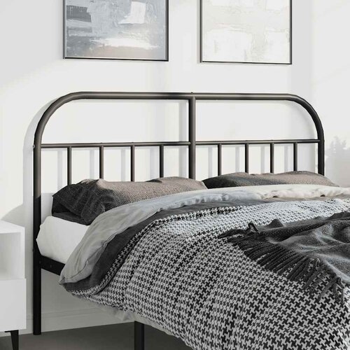  Metalno zamjensko uzglavlje crno 150 cm Slike