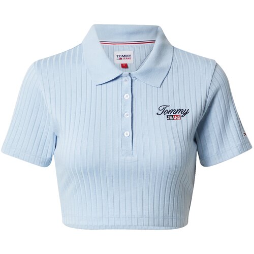 Tommy Jeans Majica svetlo modra / rdeča / črna / bela Slike