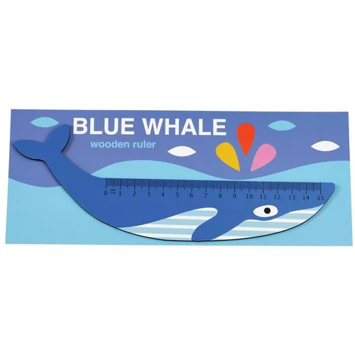 Rex London drveno ravnalo u obliku kita Blue Whale