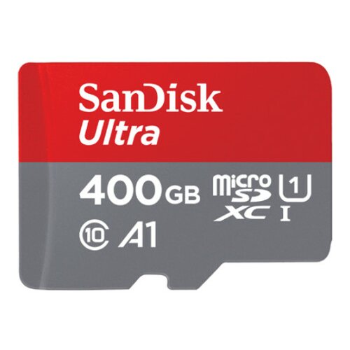 San Disk SDXC 400GB Ultra Android Mic.100MB/s A1Class10 UHS-I +Adap. Slike