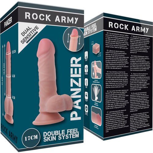 ROCK ARMY dildo rockarmy dual density panzer (17 cm) Cene