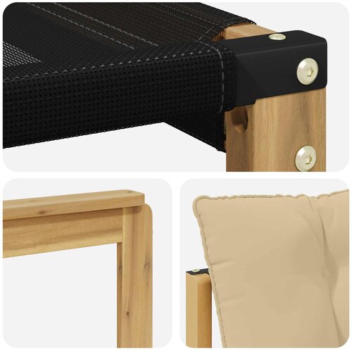  Set vanjskih sofa 8 pcs Bijela i bež Slike