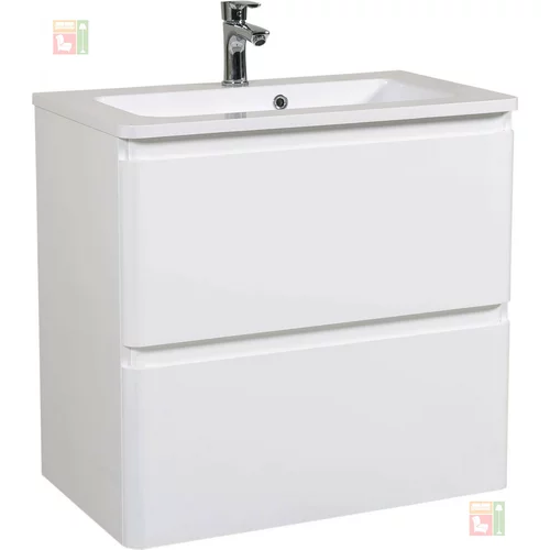 Aqua rodos Ormarić s umivaonikom Akcent - 80 cm zidni (bijela)