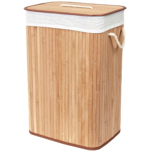 Compactor košarica za rublje od bambusa Rectangular Cijene