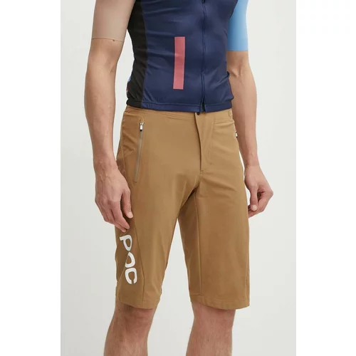 Poc Kolesarske kratke hlače Essential Enduro rjava barva