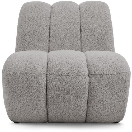 Bobochic Paris Svijetlo siva fotelja od boucl&amp;eacute; tkanine Janissaire &amp;ndash; Slike