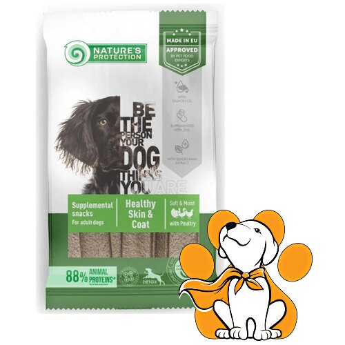 Nature's Protection healthy skin&coat with poultry 160g, za zdravu kožu i dlaku Slike