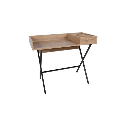  Roma radni sto, 100x50x89 cm, Hrast-crni Cene