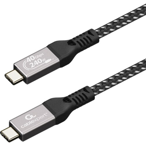  USB USB4 Gen 3&times;2 kabl 240W, 40 Gbps Type-C to Type-C Power Delivery (PD) charging & data cable, 0.5 m GEMBIRD CCBP-USB4-CMCM240-0.5M Cijene