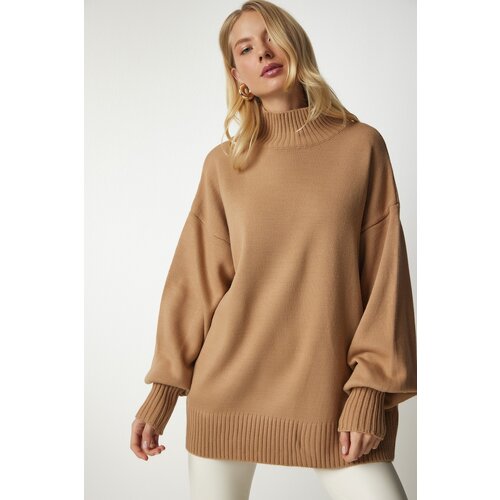  Women's Biscuits Stand Oversize Basic Knitwear Sweater Cene