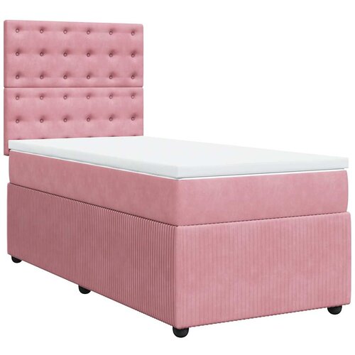 Box spring krevet s madracem ružičasti 80 x 200 cm bar&amp;scaron;unasti Slike