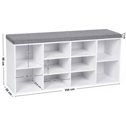 Songmics Vasagle klupa za cipele 30 x 73 x 45 cm Cijene