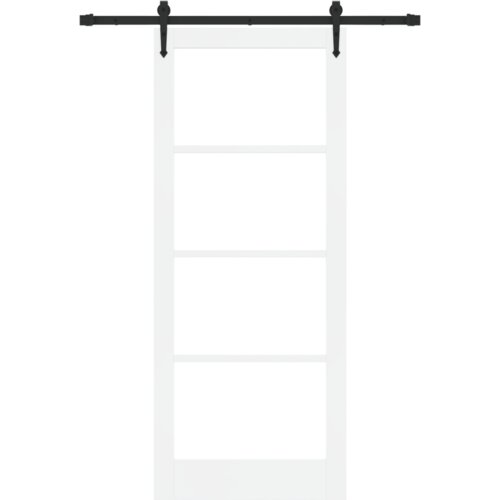 vidaXL klizna vrata s hardverskim setom "ORKDAL" bijela 86x211 cm Cene