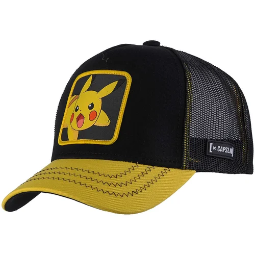 Capslab Kape s šiltom Freegun Pokemon Pikachu Cap Črna