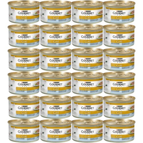 Purina gourmet Gold Vlažna hrana za mačke Cake Jagnjetina i Boranija, 85g, 24 komada Slike