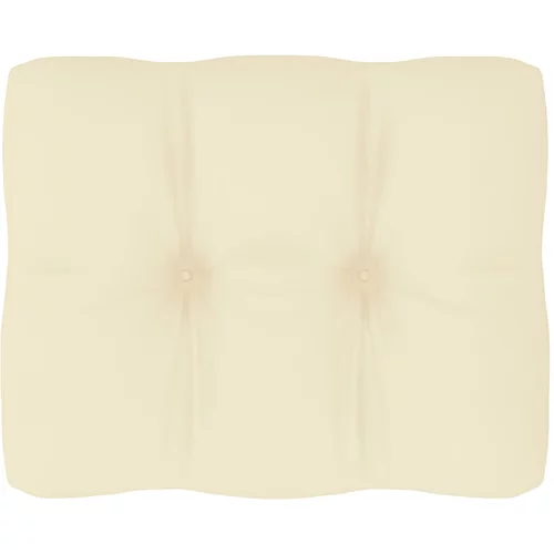 vidaXL jastuk za sofu od paleta krem 50 x 40 x 10 cm
