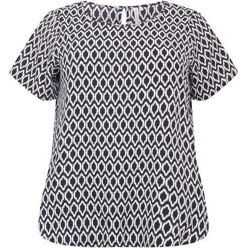 Only Carmakoma Bluza &amp;#039;Vica&amp;#039; črna / bela Slike