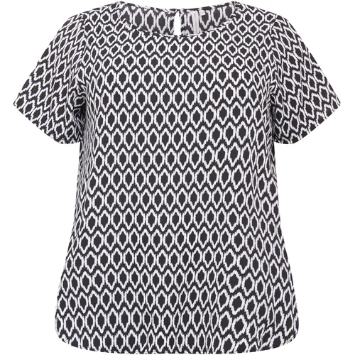 Only Carmakoma Bluza 'Vica' črna / bela
