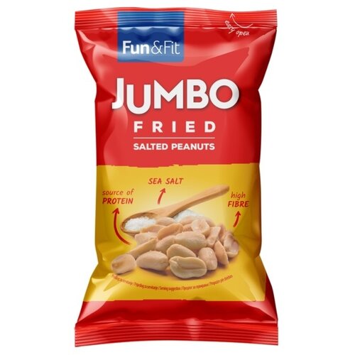 FUN&amp;amp;FIT Kikiriki JUMBO prženi, slani 80g Slike