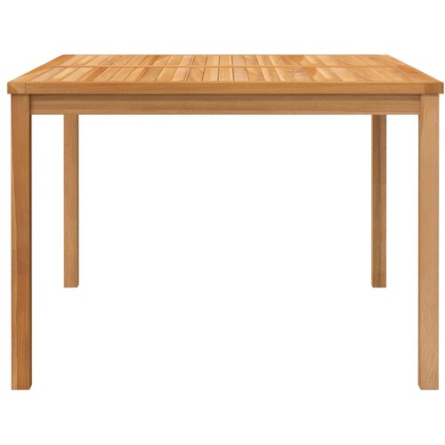  3-dijelni vrtni blagovaonski set od masivne tikovine Smeđa Dužina stola 110 cm Slike