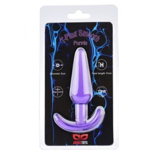 Argus T plug smooth purple Slike