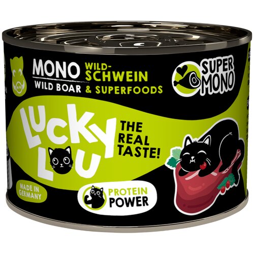  Ekonomično pakiranje Lucky Lou SuperMono&amp;sup2; 24 x 200 g - Divlja svinja Slike