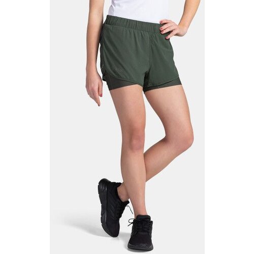 Kilpi Women&amp;#039;s running shorts BERGEN-W Dark green Slike