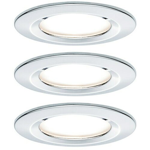 PAULMANN Ugradbena LED svjetiljka Nova (6,5 W, Krom, Topla bijela) Slike