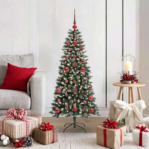 vidaXL Umestno božično drevo med 150 LED Zelena 50 x 50 x 120 cm Cene